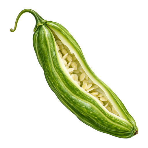 Caigua sticker illustration