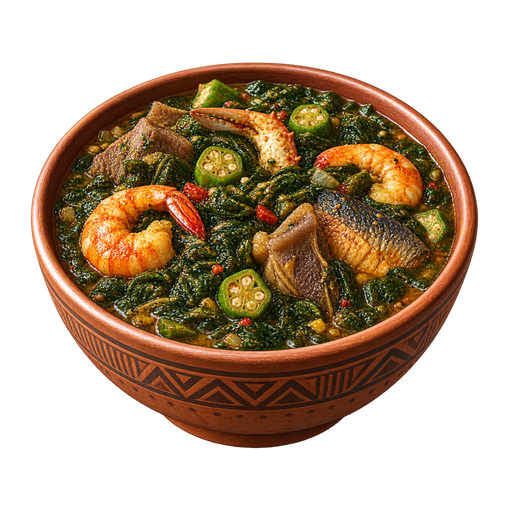 Beninese Calalou sticker illustration