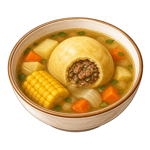 Caldo de Bolas de Verde sticker illustration