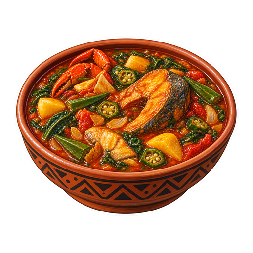 Palm Fruit Stew sticker illustration