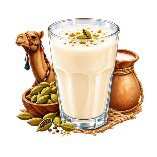 Camel Milk sticker illustration