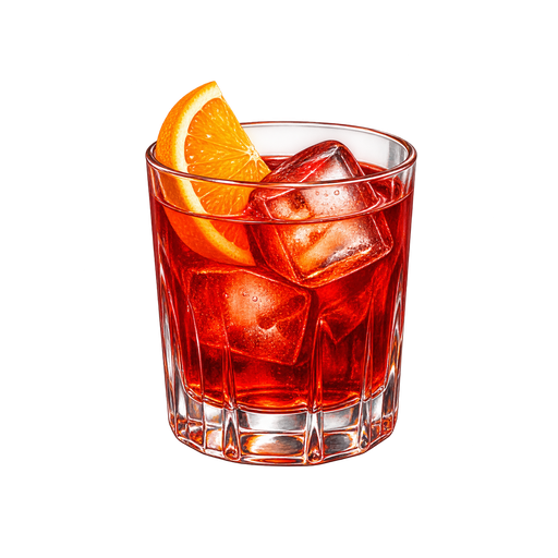 Campari sticker illustration