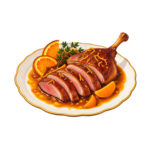 Duck à l’Orange sticker illustration