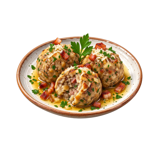 Canederli al grano saraceno (Buckwheat Dumplings) sticker illustration