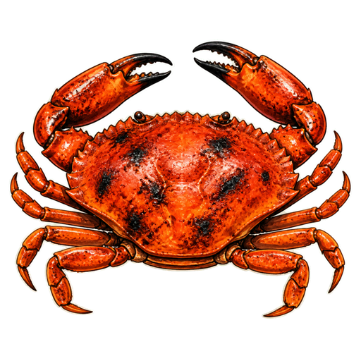 Cangrejo Asado sticker illustration