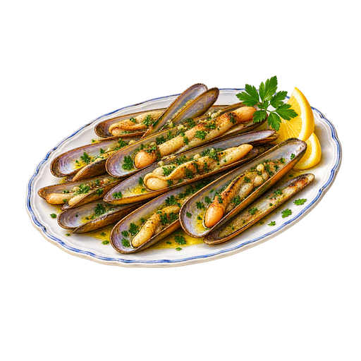 Capelonghe veneziane (Venetian-Style Razor Clams) sticker illustration