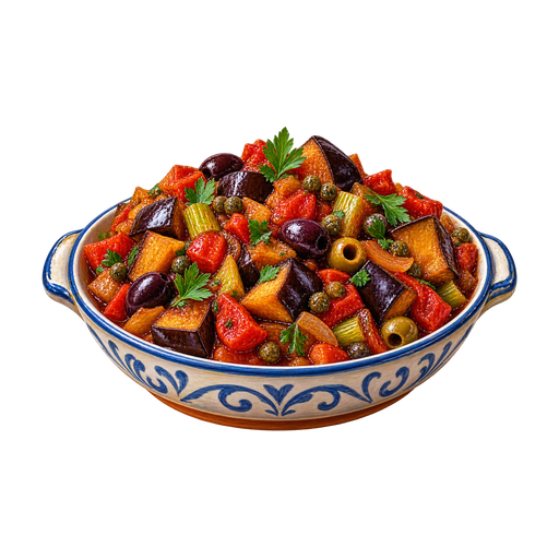 Caponata sticker illustration