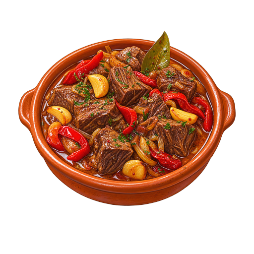 Madrid-Style Beef Stew sticker illustration