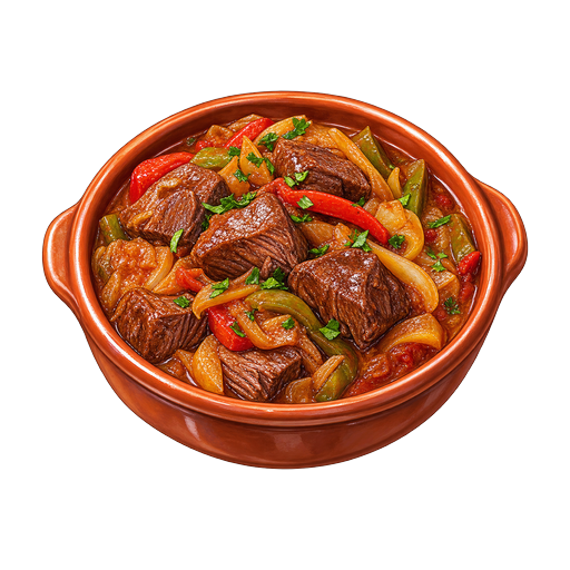 Asturian Beef Stew sticker illustration