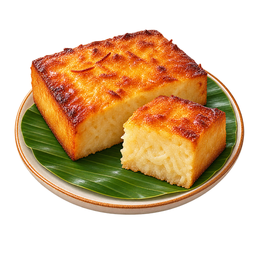 Cassava Cake sticker illustration