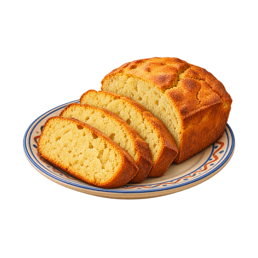 Liberian Cassava Flour Bread sticker illustration