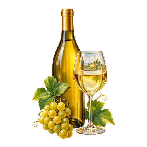 Castel Gandolfo Wine sticker illustration