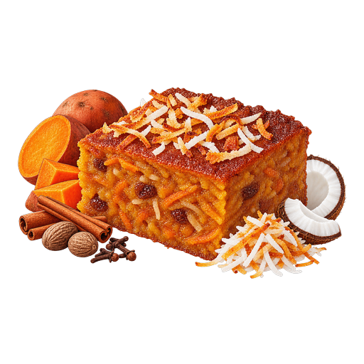 Cayman Sweet Potato Pudding sticker illustration