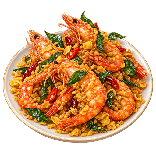 Cereal Prawns sticker illustration