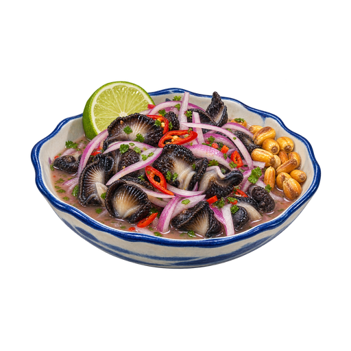 Ceviche de Conchas Negras sticker illustration
