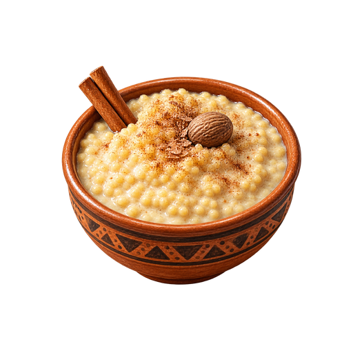 Couscous Pudding sticker illustration