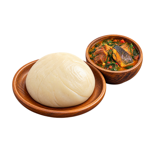 Cassava Fufu sticker illustration