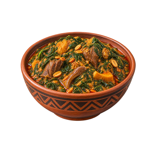 Spinach and Groundnut Stew sticker illustration