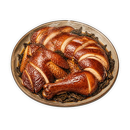 Tea-Smoked Chicken sticker illustration