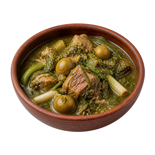 Lamb in Tarragon and Green Plums sticker illustration