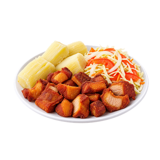Chancho con Yuca sticker illustration