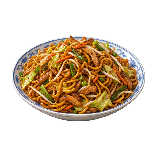Chow Mein sticker illustration