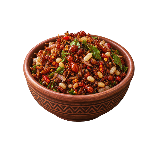 Chapda chutney (Red ant chutney) sticker illustration