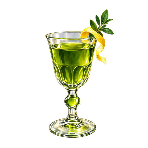 Chartreuse Verte sticker illustration