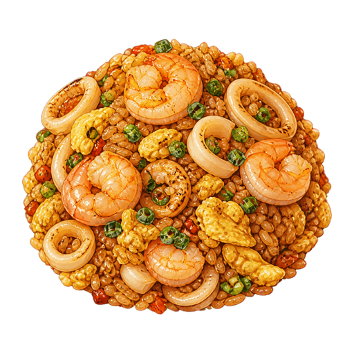 Chaufa de Mariscos sticker illustration