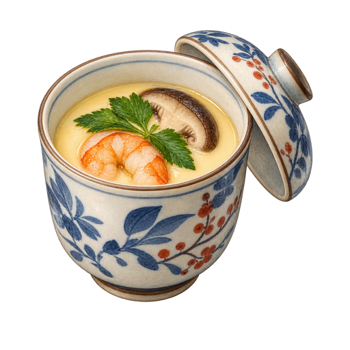 Chawanmushi sticker illustration