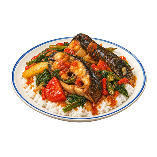 Gambian Catfish Stew sticker illustration