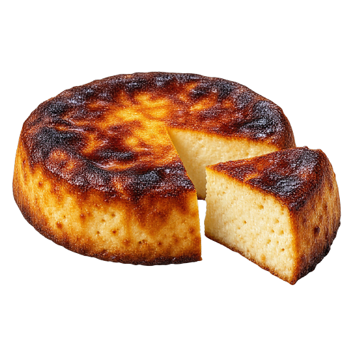 Chhena poda (Baked cheese) sticker illustration