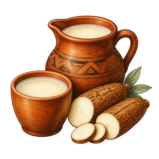 Chicha de Yuca sticker illustration