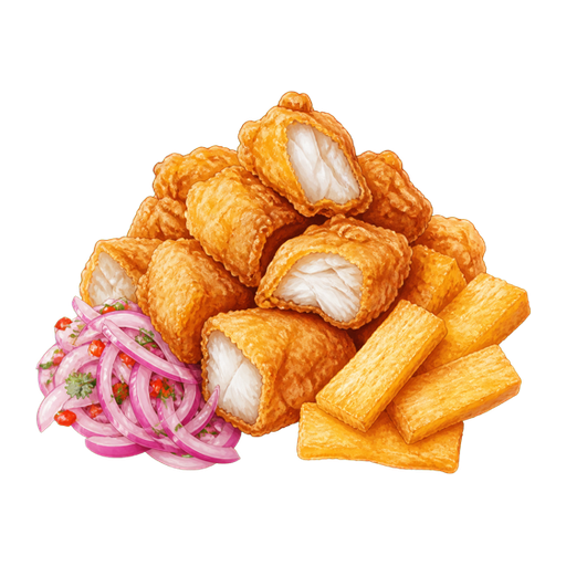 Chicharrón de Pescado sticker illustration
