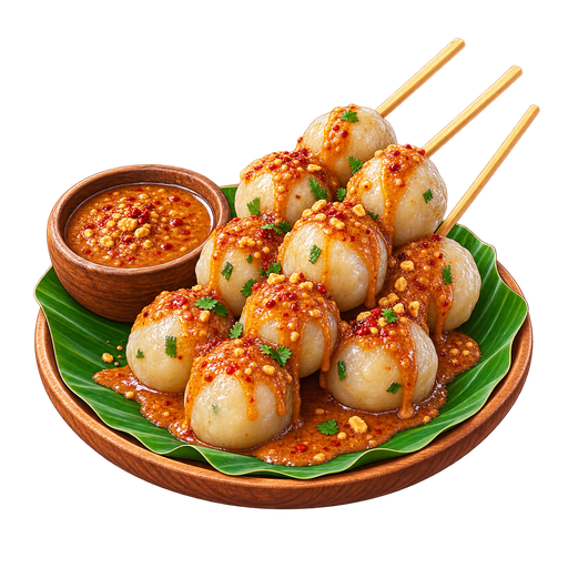 Cilok sticker illustration