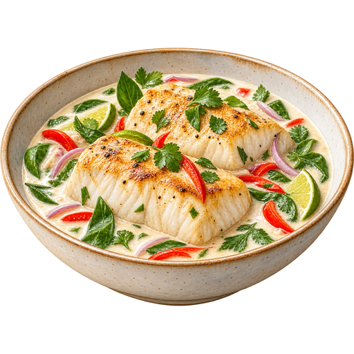 Mahi Mahi in Coconut Cream sticker illustration