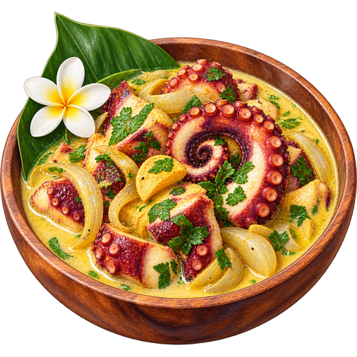 Cook Islands Octopus sticker illustration