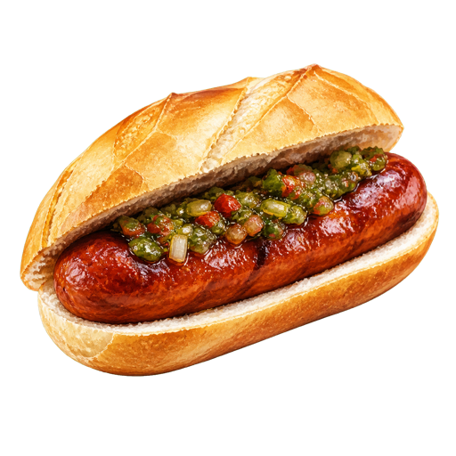 Choripán sticker illustration