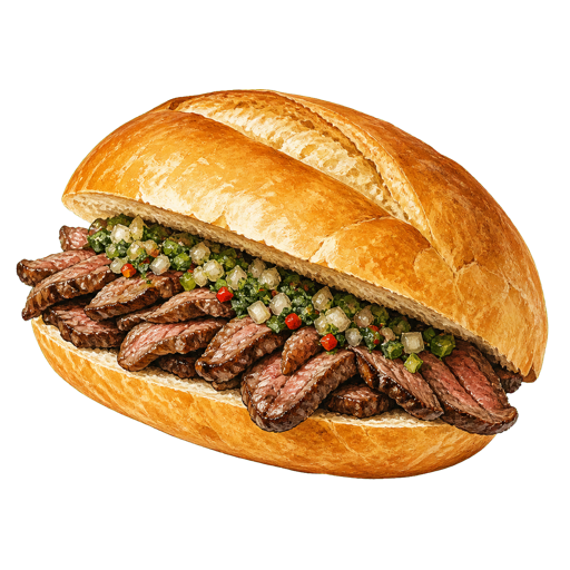 Churrasco sticker illustration