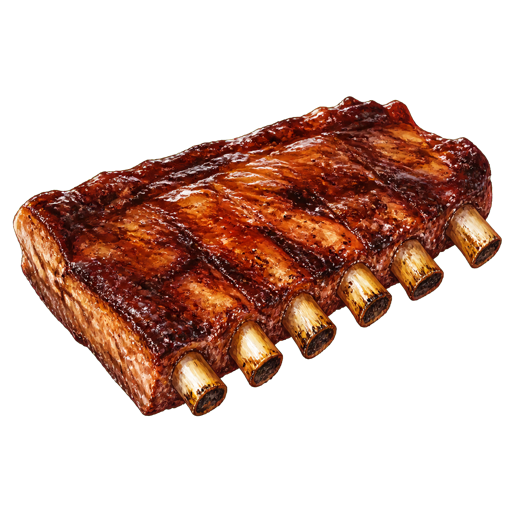 Pork Ribs sticker illustration