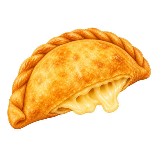 Cheese Empanada sticker illustration