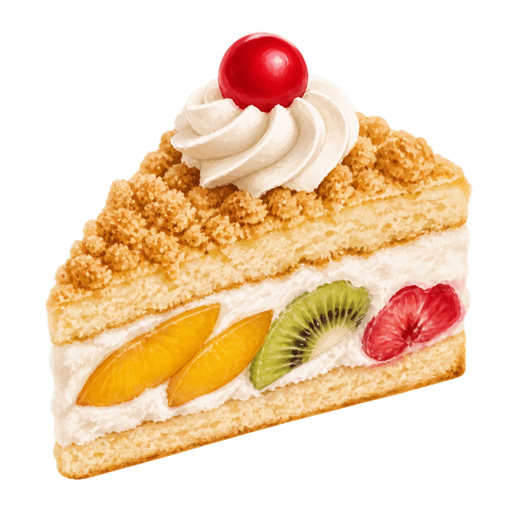 Kuchen sticker illustration