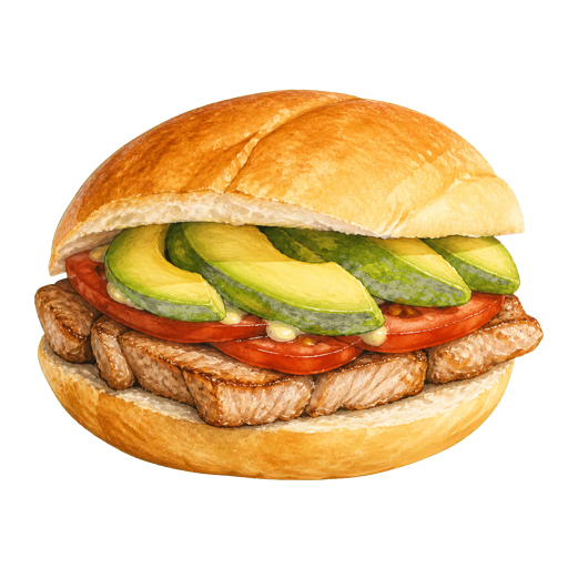 Lomito sticker illustration