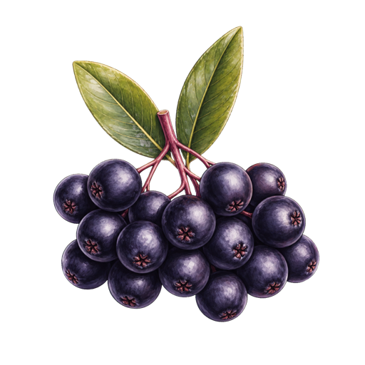Maqui Berry sticker illustration
