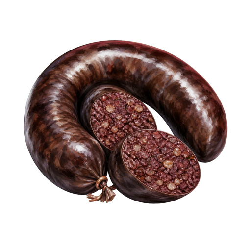 Blood Sausage sticker illustration