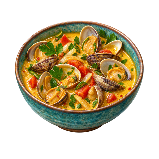 Clam Curry Seychelloise sticker illustration