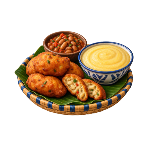 Beignets Haricots Bouillie sticker illustration