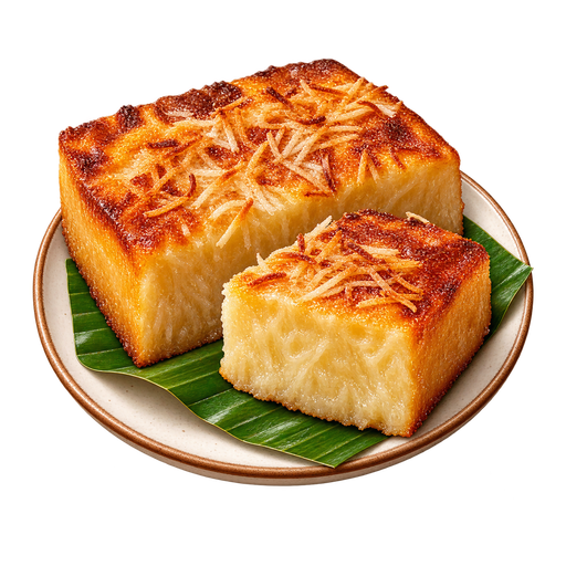 Cassava Cake sticker illustration