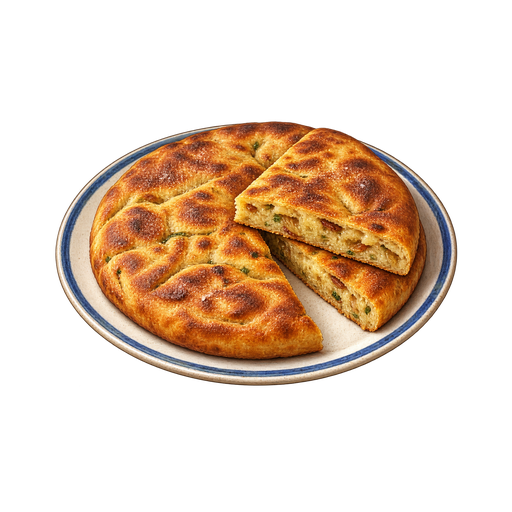 Andorran Sweet Flatbread sticker illustration