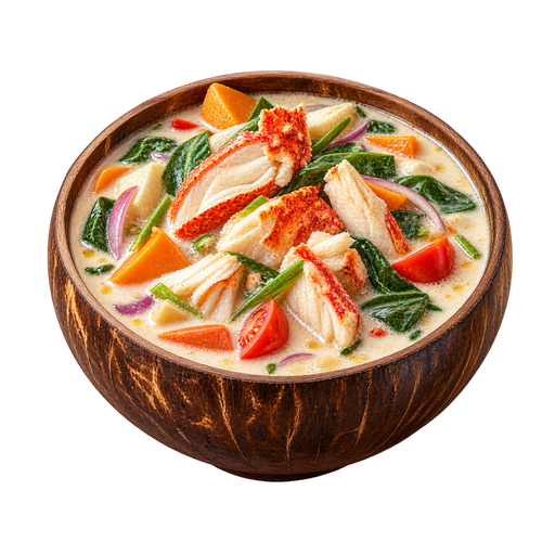 Coconut Crab Soup sticker illustration